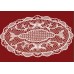 White Cotton Embroidered Doily 01